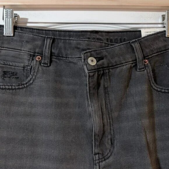 NWT AE | Denim Highest Waist Baggy Short in Black - Picture 9 of 14